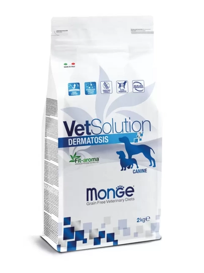 Корм для собак Monge VetSolution Dermatosis, беззерновой ветеринарный, 2 кг