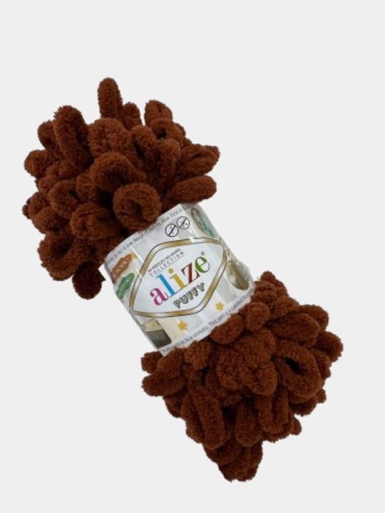 Пряжа Alize Puffy - 100 г, 9 м, 100% полиэстер, в упаковке 1 шт