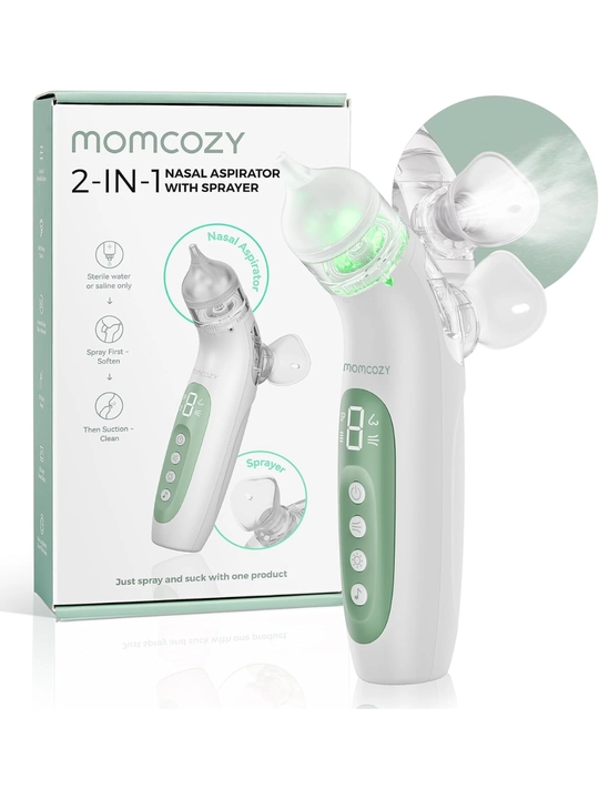 Momcozy BN07, 2-в-1, аспиратор + спрей, больничная мощность 65 кПа, детский