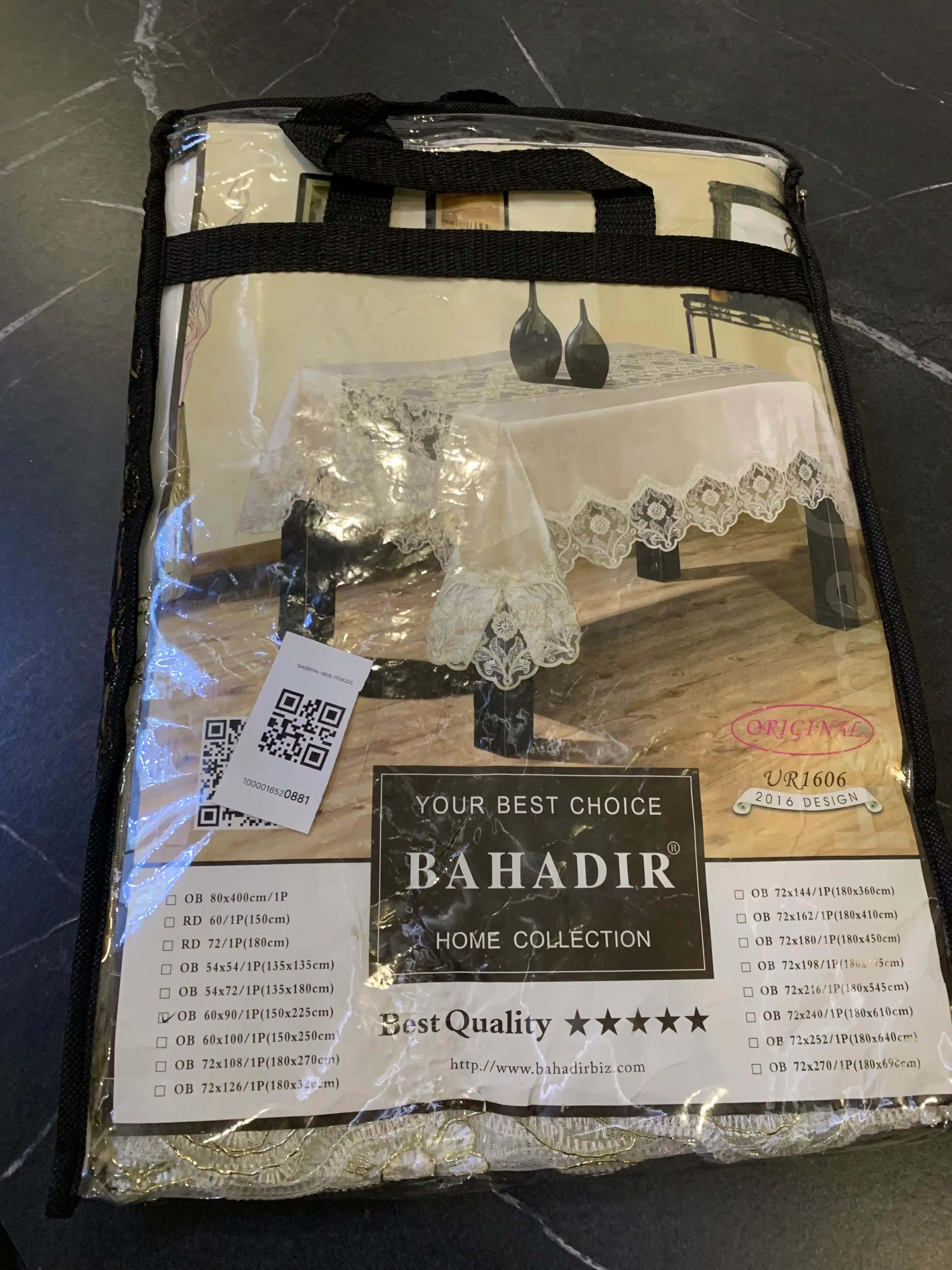 Premium qorli velur dasturxon oshxona, mehmonxona va bayram dasturxoni uchun