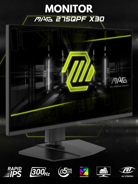 Игровой монитор MSI MAG, 34" 27" WQHD, 2K, 320 Гц, 300 Гц, 210 Гц, IPS, гарантия 1 год - 