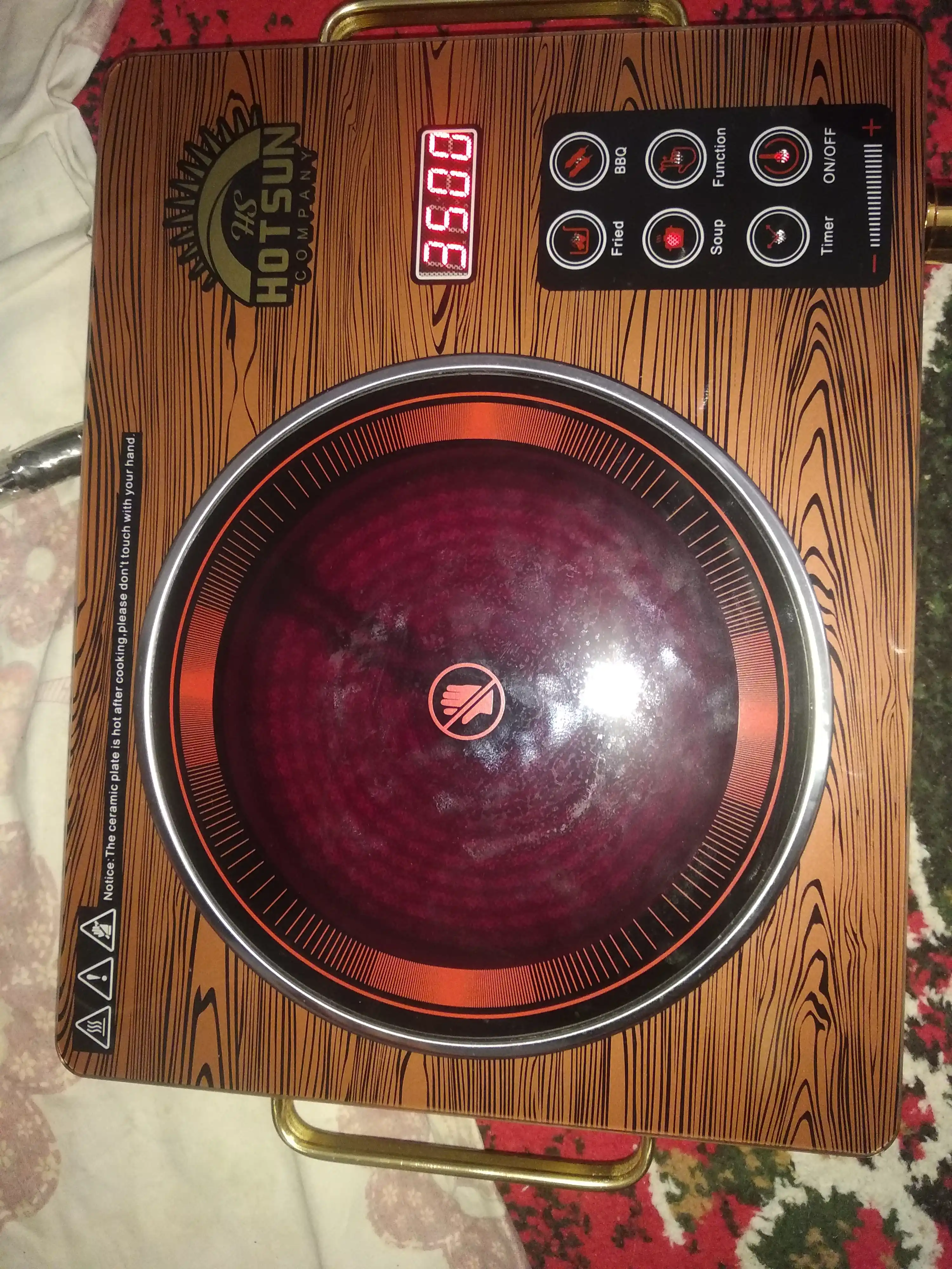 Ovqat pishirish uchun elektr sensorli plita Ceramic Cooker/elektr plita