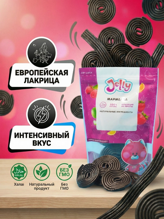 Lakritsali marmelad miksi Jelly, 120gr