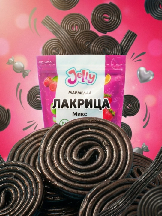 Lakritsali marmelad miksi Jelly, 120gr