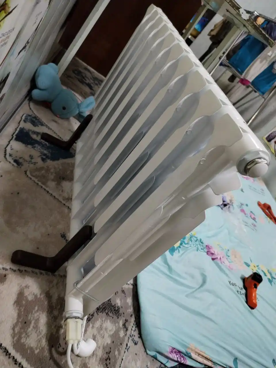 Bimetall radiator 10 seksiya, 500/80, isitish radiatori batareya, 20 bar, 10 yil kafolat