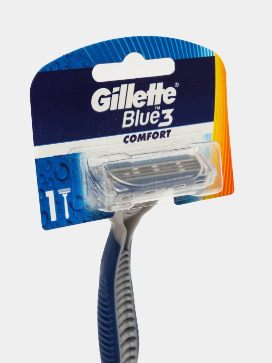 Gillette Blue 3 – bir martalik ustara, silliq qirqish