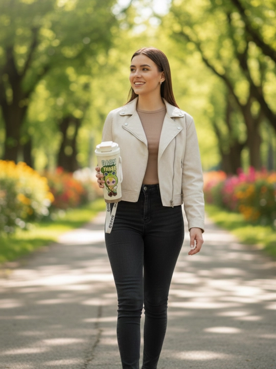 Choy va qahva uchun germetik termokrujka, SUS316 zanglamaydigan po‘latdan yasalgan, 500 ml