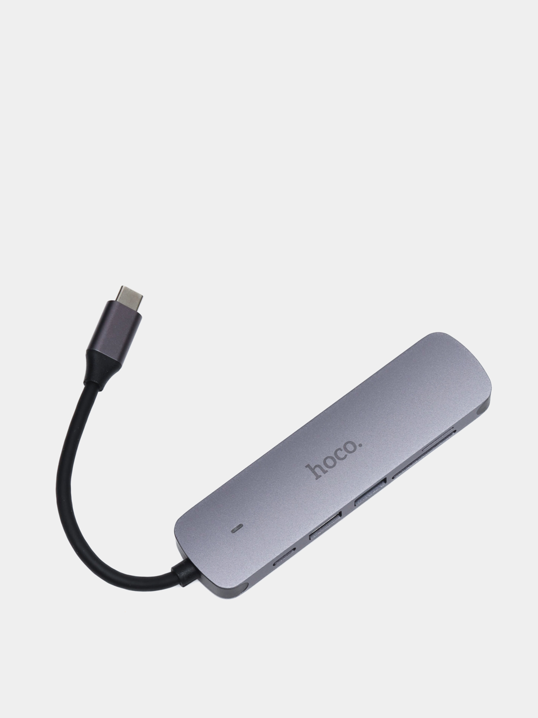 Hoco HB28 7-в-1 Type-C Hub — универсальный адаптер с HDMI 4K, PD 60W, USB 3.0, SD и TF 