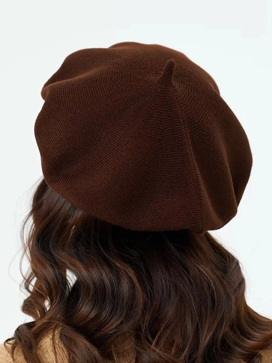 Beret, ayollar uchun beret, qizlar uchun shapka,qishki shapka, ikki qavatli shapka