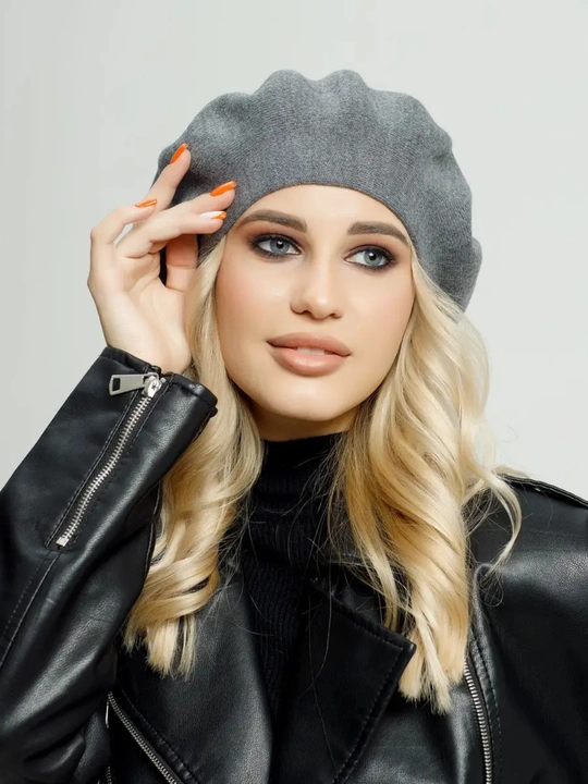 Beret, ayollar uchun beret, qizlar uchun shapka,qishki shapka, ikki qavatli shapka
