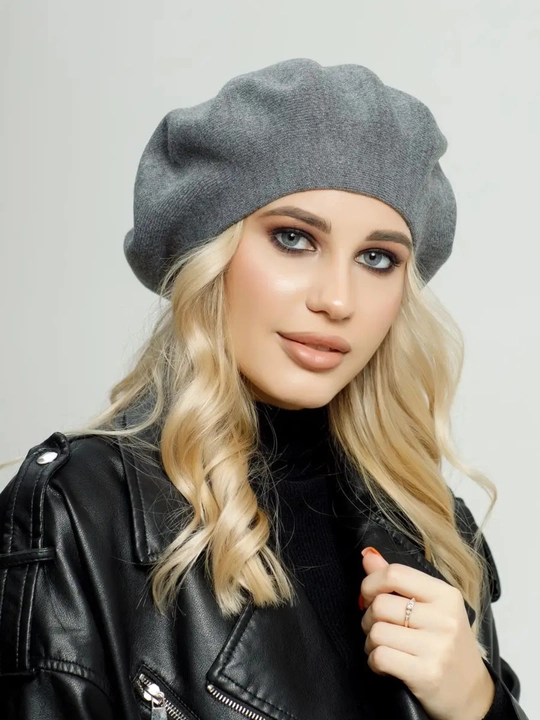 Beret, ayollar uchun beret, qizlar uchun shapka,qishki shapka, ikki qavatli shapka - 
