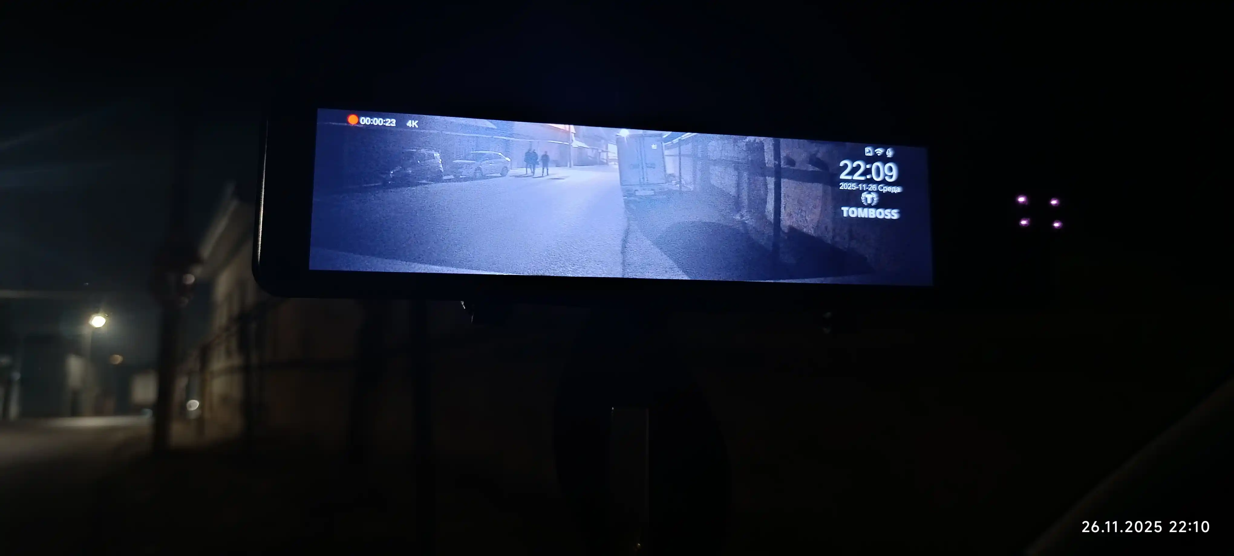 Видеорегистратор 3 камеры, Автомобильный видеорегистратор TOMBOSS T11, Wi-Fi наблюдение
