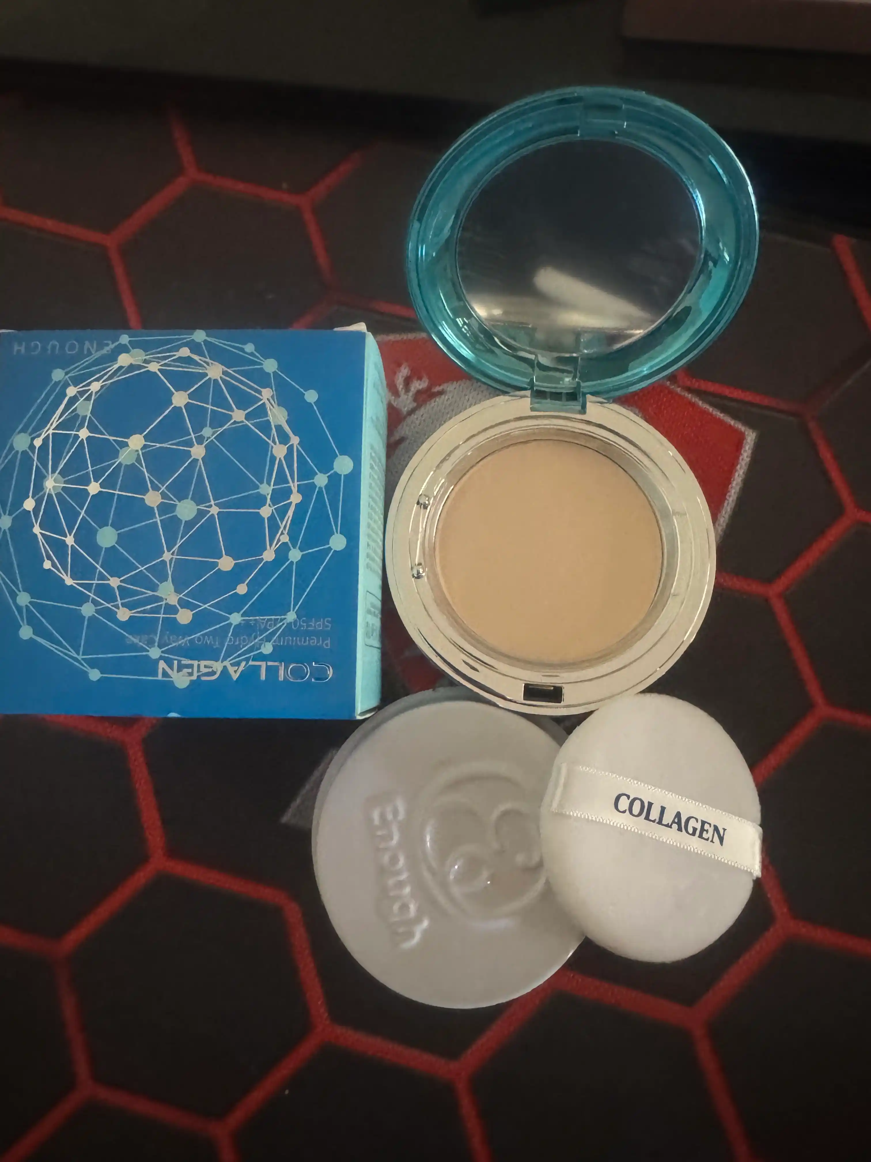 Пудра COLLAGEN для лица, SPF+25, для всех типов кожи