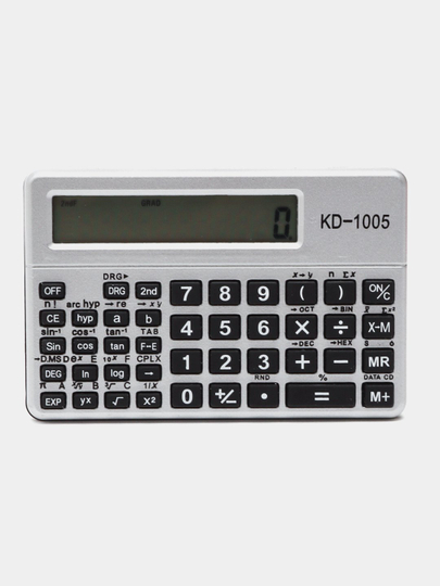 Cho'ntak kalkulyatori KD-1005, quti bilan, abituriyentlar uchun - 