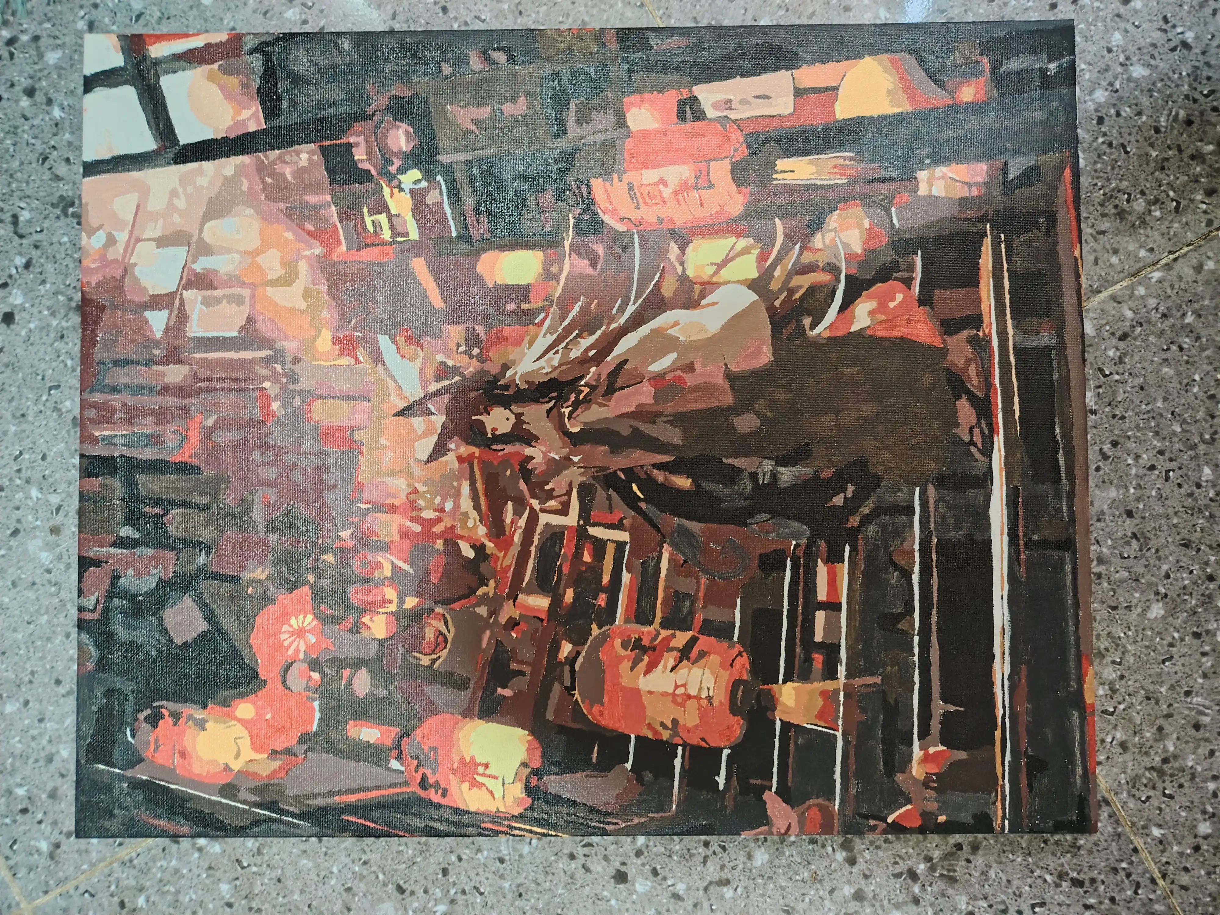 Картина рисование по номерам ARTERY "Аниме", раскраска на холсте, 40 * 50 см
