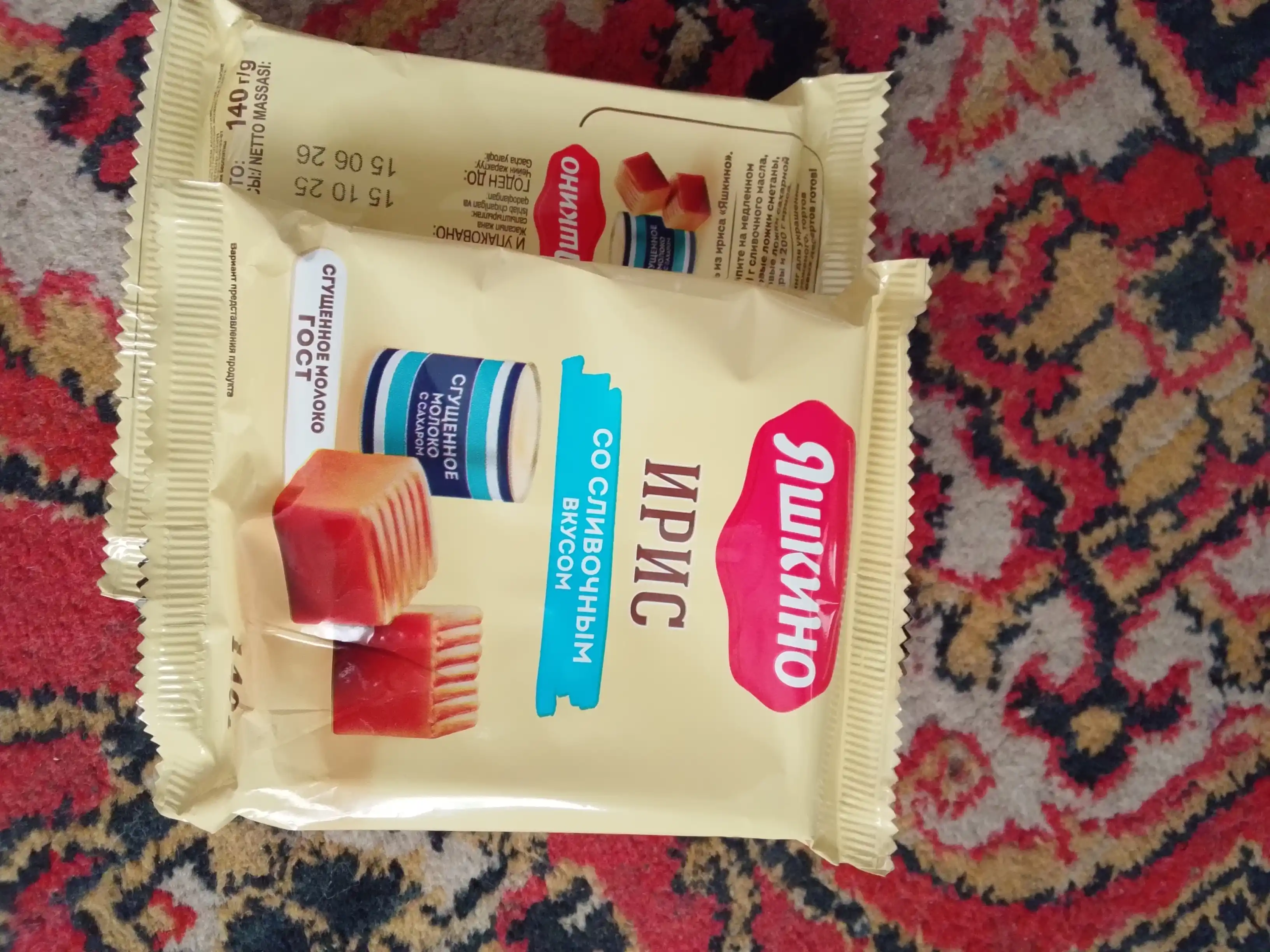 Iris qaymoqli Yashkino, 140 g