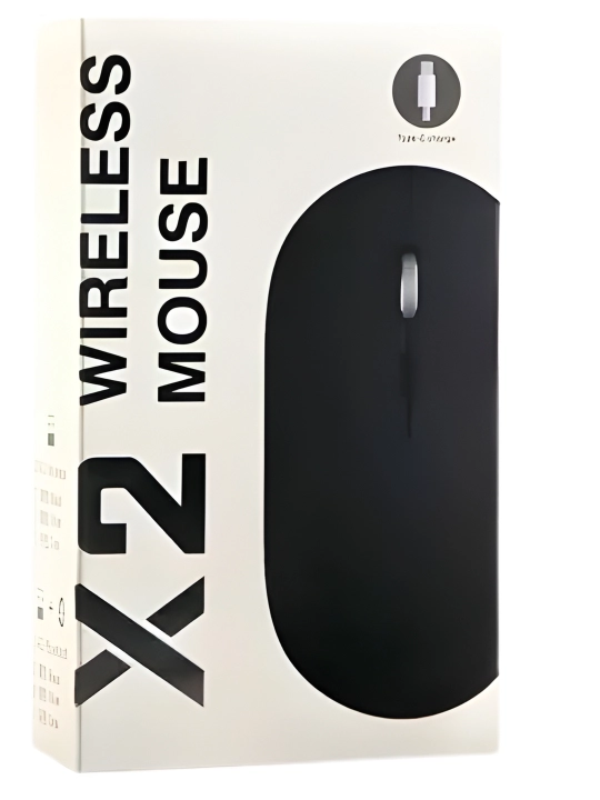 Simsiz kompyuter sichqonchasi — ultra yassi, tinch, USB/Type-C Quvvatlash