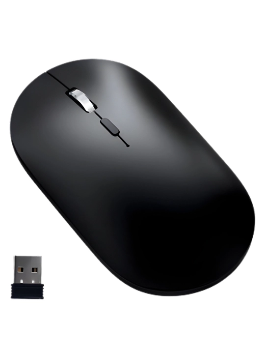 Simsiz kompyuter sichqonchasi — ultra yassi, tinch, USB/Type-C Quvvatlash