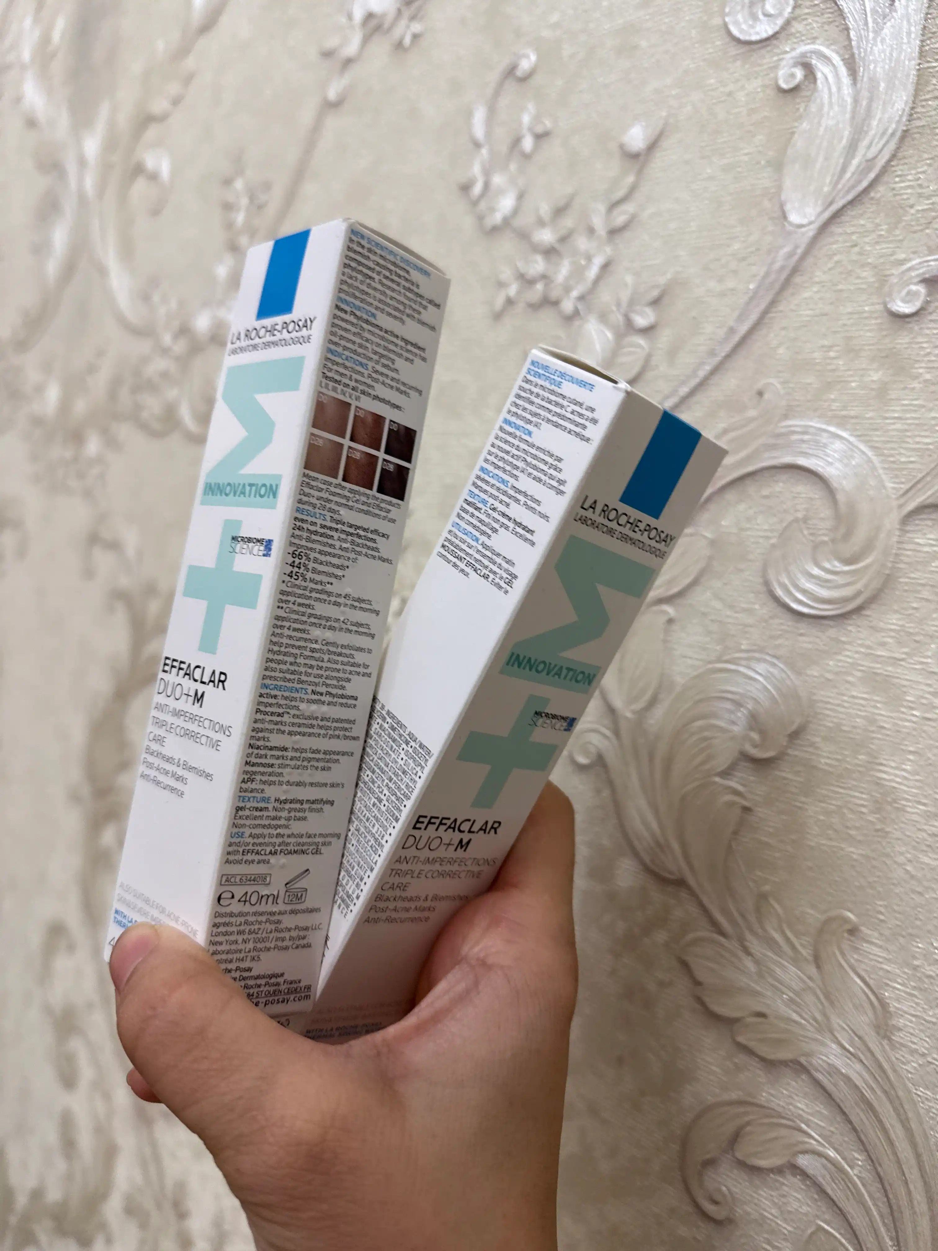 Uch marta tuzatuvchi krem jeli, la ROCHE-POSAY EFFACLAR DUO + M, nomukammallikka qarshi, 40 ml