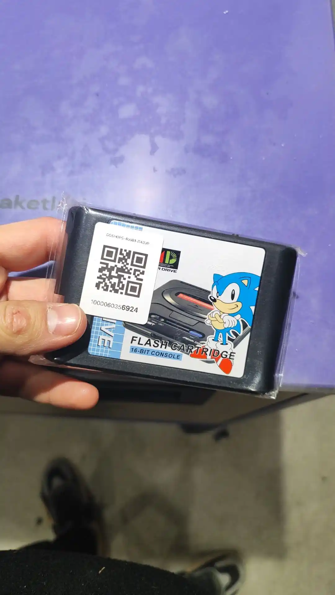 Sega Mega Drive FLASH 16-bit 400 tasi 1 da o‘yin kartriji, retro o‘yinlar