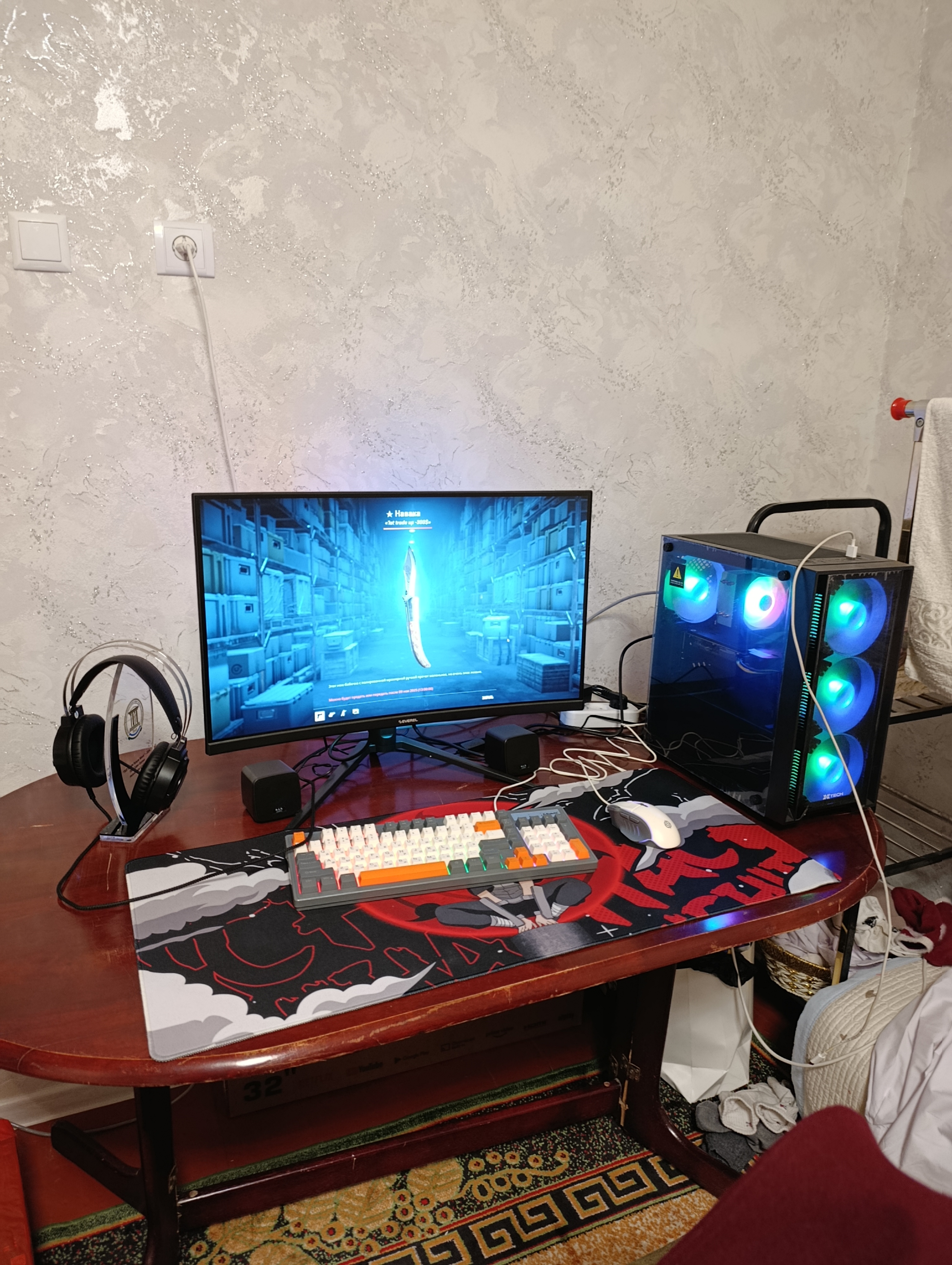 Коврик для мыши 90x40, большой, для клавиатуры и компютера, аниме, игровой