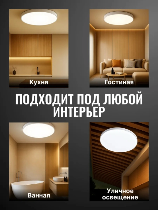 LED lyustra paneli, yorqin oq yorug‘lik bilan shift uchun mos yoritkich