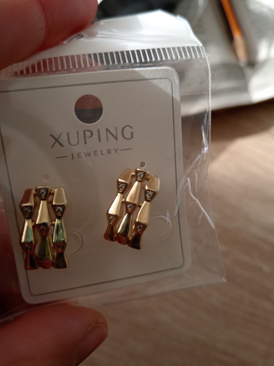 Женские серьги золотого цвета, бренд Xuping
