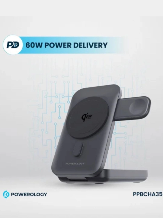 Powerology Qi2 10000mAh - Kuchli va xavfsiz portativ quvvatlash batareyasi