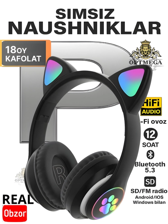 Беспроводные Bluetooth наушники Pods Pro, Naushnik, pro, pods 3, pro5, max, Cat Ear, P9 - 