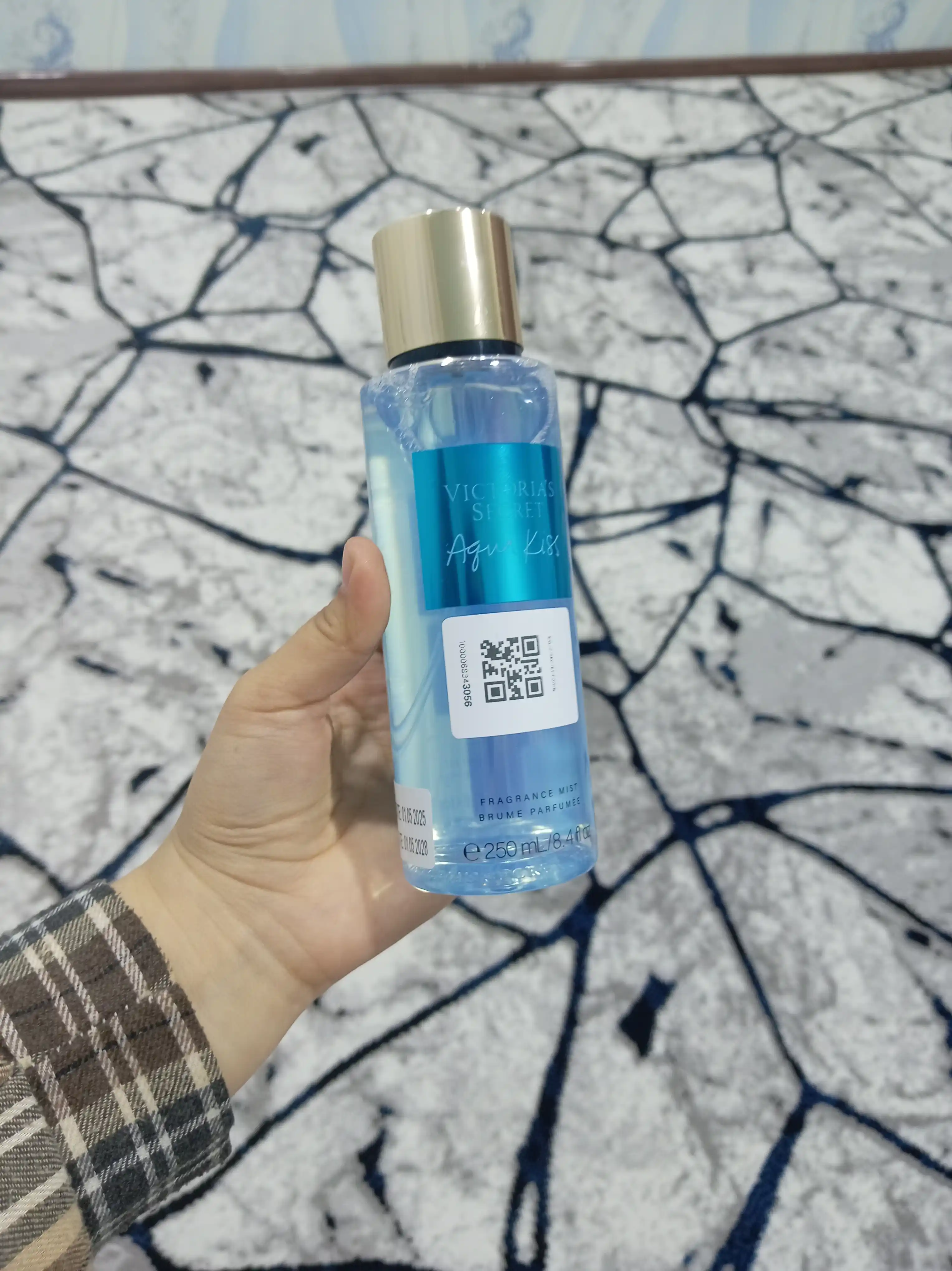 Спрей для тела, Парфюмированная Victorias Secret, Aqua Kiss Rush, Shimmer, Mist, 250 мл