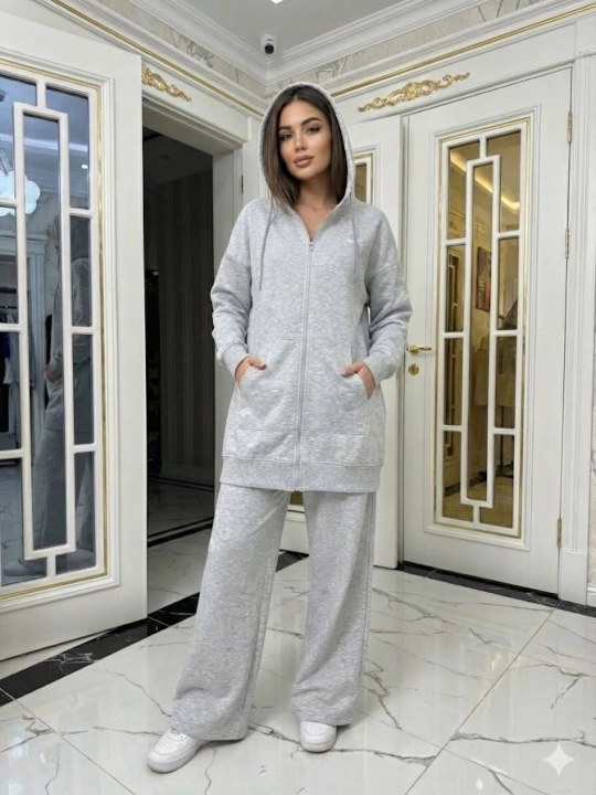 Ayollar uchun nachyosli sport kostyum, M/L/XL o‘lchamlarga mos tushadi