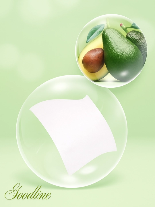 Салфетки для снятия макияжа AVOCADO, с натуральным составом, 60 шт
