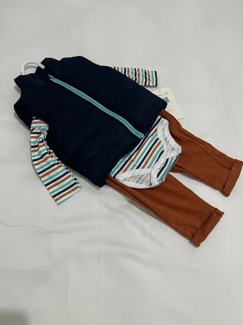 Комплект для мальчиков, жилетка 0-18 месяцев, до 1,5 лет