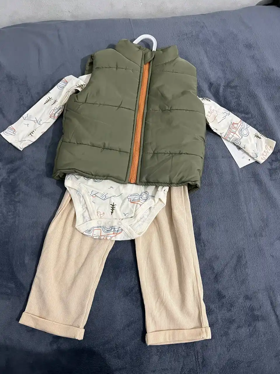 Комплект для мальчиков, жилетка 0-18 месяцев, до 1,5 лет