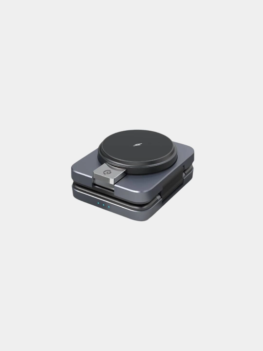 Powerology Qi2 15W MagSafe  — Стильная многофункциональная станция беспроводной зарядки 
