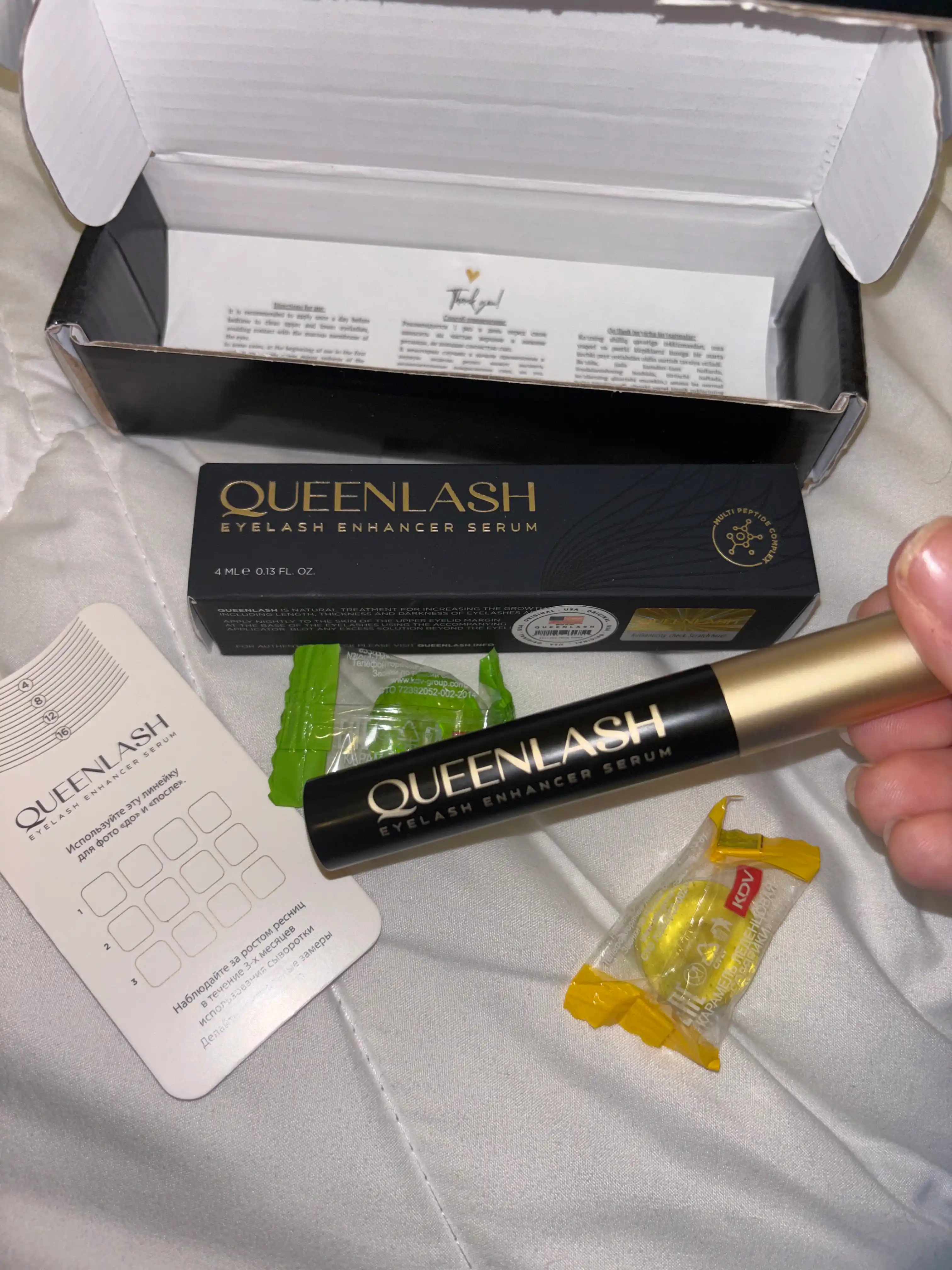Queenlash - американская сыворотка Квинлаш для роста ресниц и бровей, 4 мл