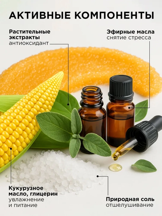 Скраб для тела, Dream Nature "Медовый" 720 г