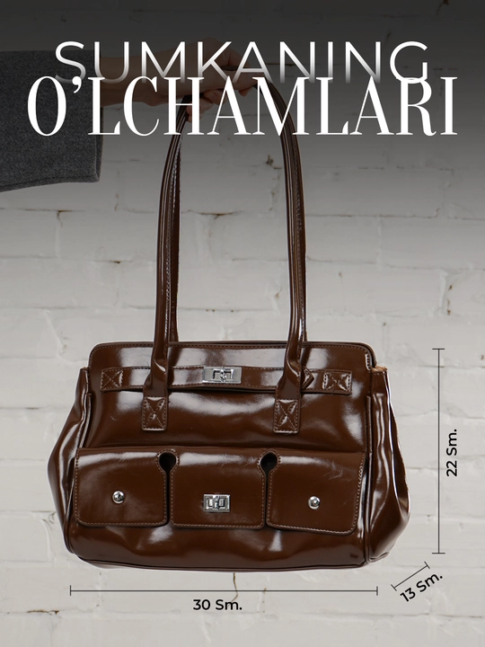 Ayollar ASIYAT tout sumkasi yelkama– katta sig'imli A4, tabiiy eko-charm