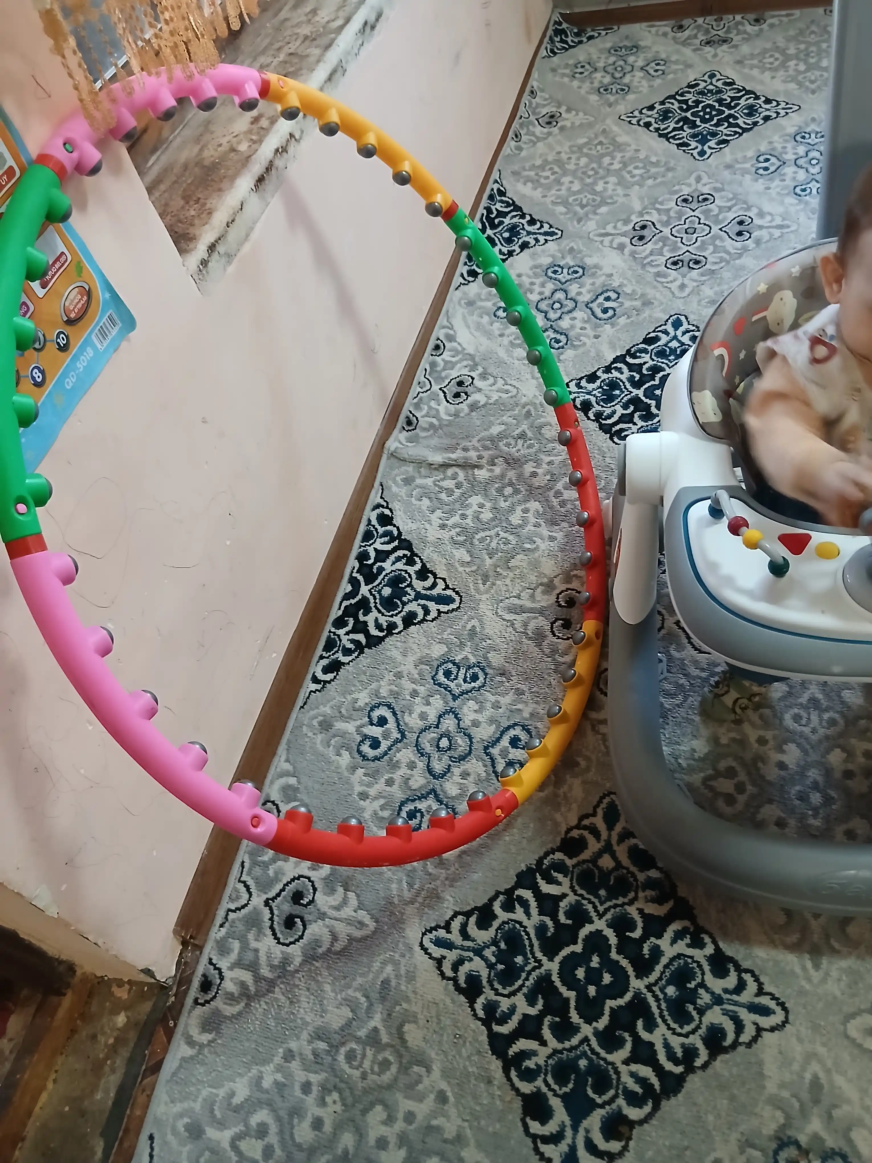 Ozish va fitnes uchun massajli hulahup, sozlanadigan va 360 aylanish hisoblagichi bilan