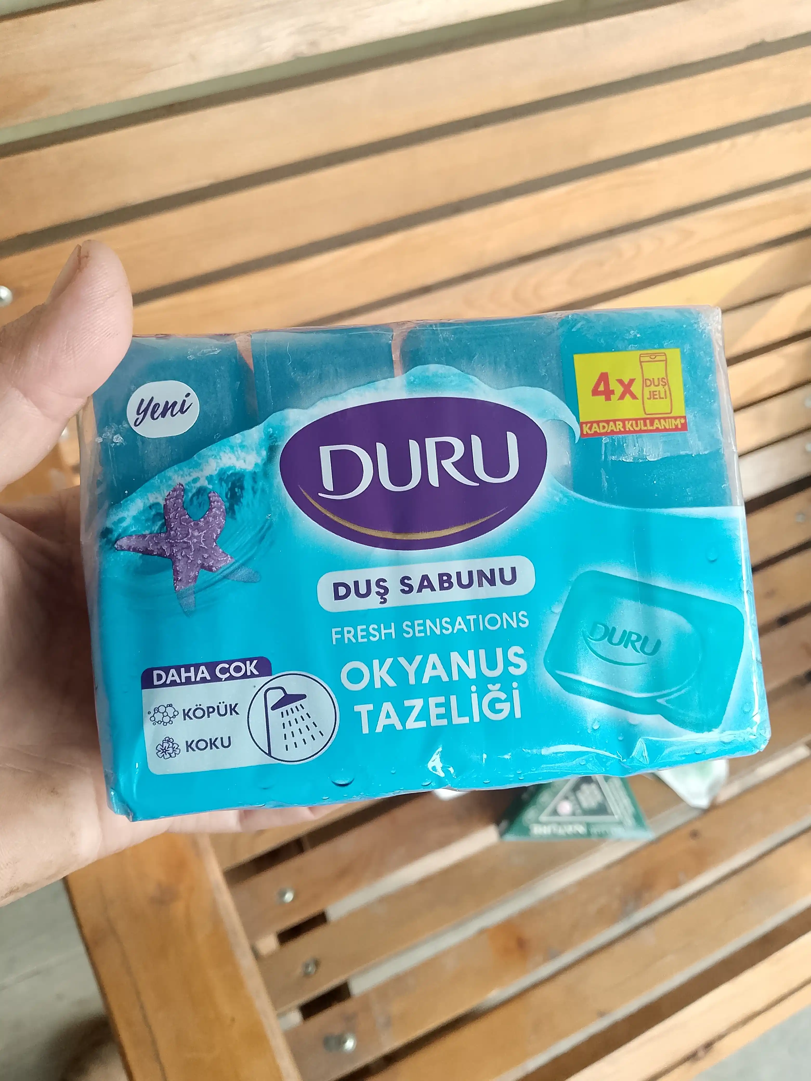 Dush sovuni Duru, okeanning yengilligi, 4ta 150 grdan