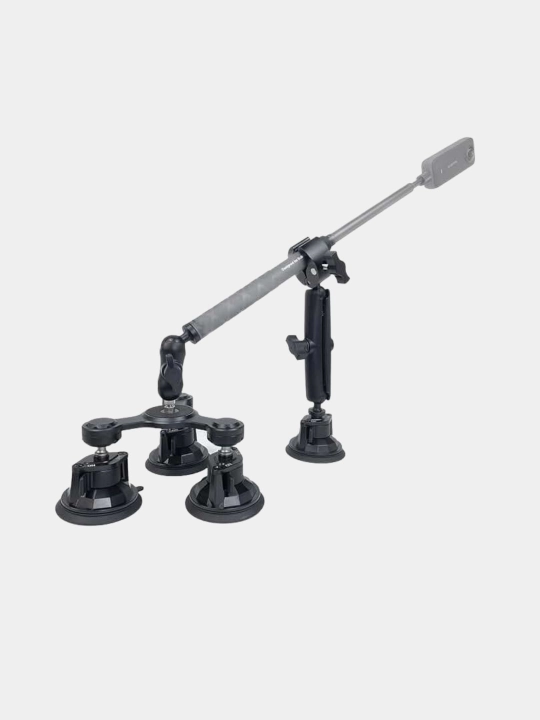 Дeржатель с присосками для Insta360, GoPro и экшн-камер  надёжное крепление для автомобиля
