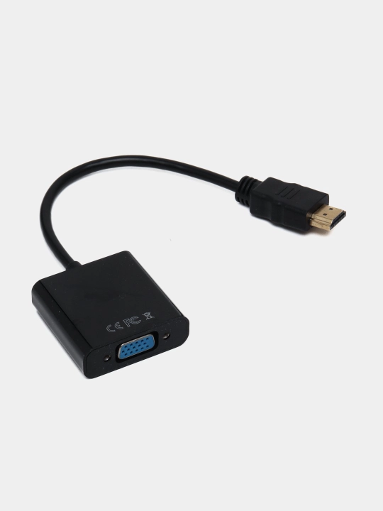 Adapter HDMI to VGA, videokarta ulash uchun Full HD 1080p