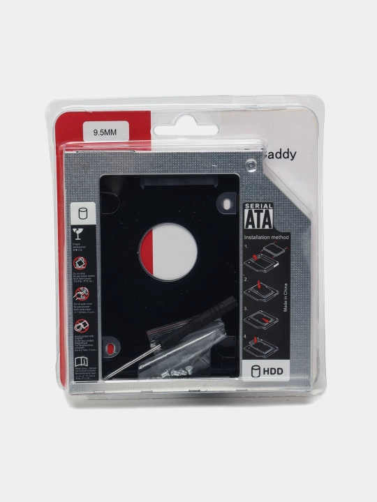 Салазки 12.7 мм и 9.5 мм optibay переходник dvd ssd hdd адаптер вместо дисковода Caddy