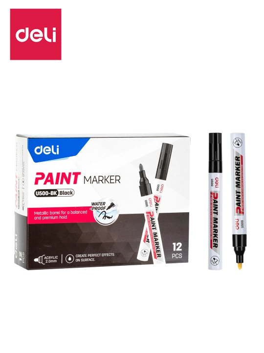 Маркер Paint  U500-BK (чр) Deli, 500-BK-U - 