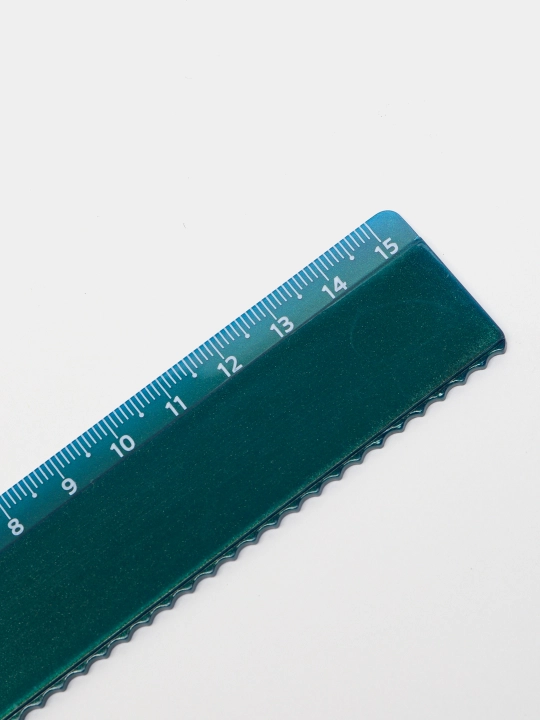 15 sm STAMM lineykasi, plastik, yashil buqalamun, LN-31854 yevropalashtirgichi