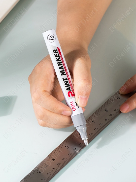 Маркер Paint  U500-SL сереб Deli, 500-SL-U