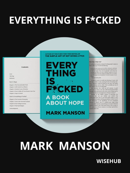 Книга: “EVERYTHING IS FUCKED”: A Book About Hope  Mark Manson английский язык - 