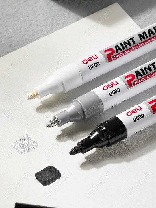 Маркер Paint  U500-BK (чр) Deli, 500-BK-U