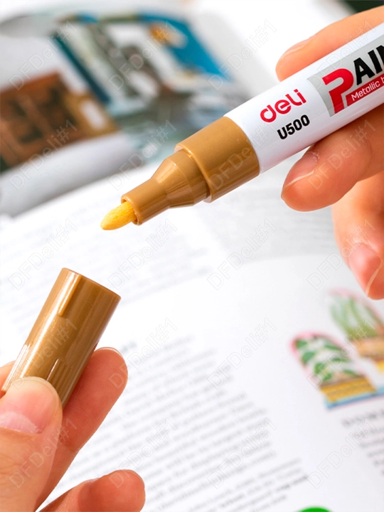 Marker Paint U500-GD (oltin) Deli, 500-GD-EU
