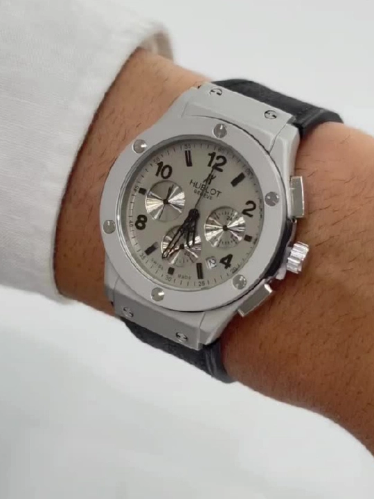 Мужские наручные часы HUBLOT, с батарейкой, в подарочной коробке